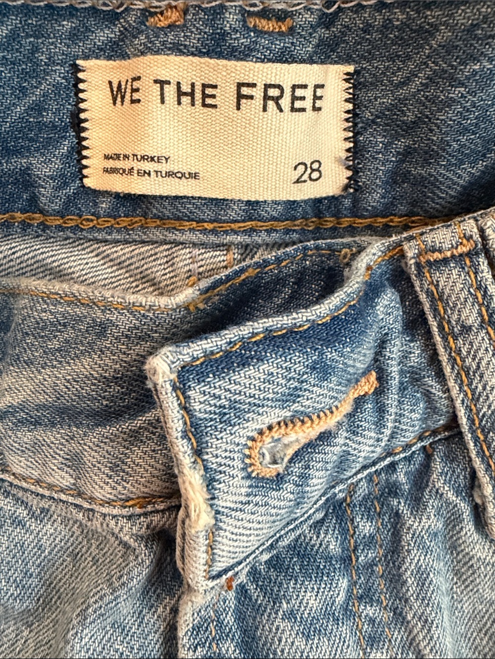 We The Free Light Blue Denim Jean Shorts - Picture 3 of 3